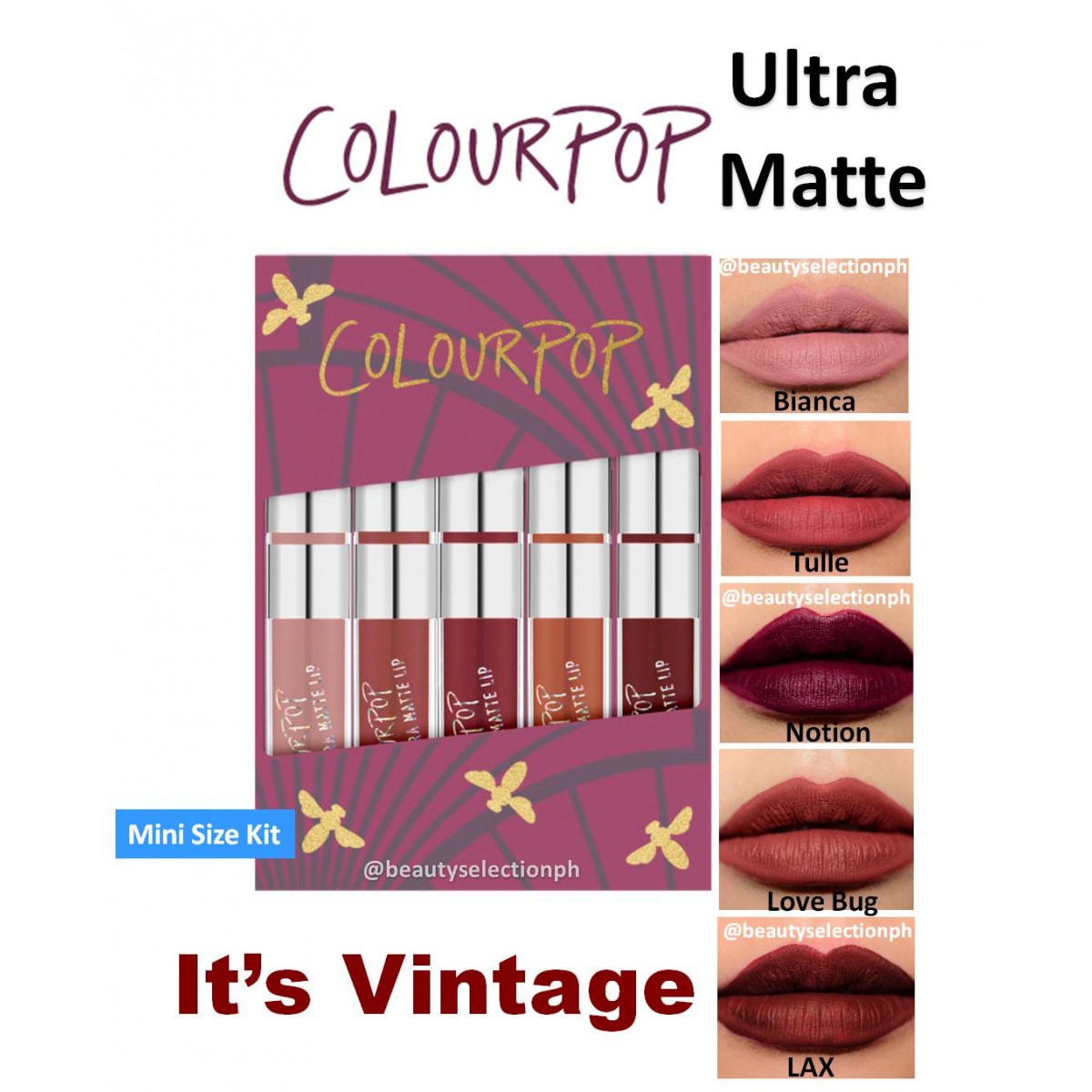 Colourpop IT'S VINTAGE Mini Size Kit